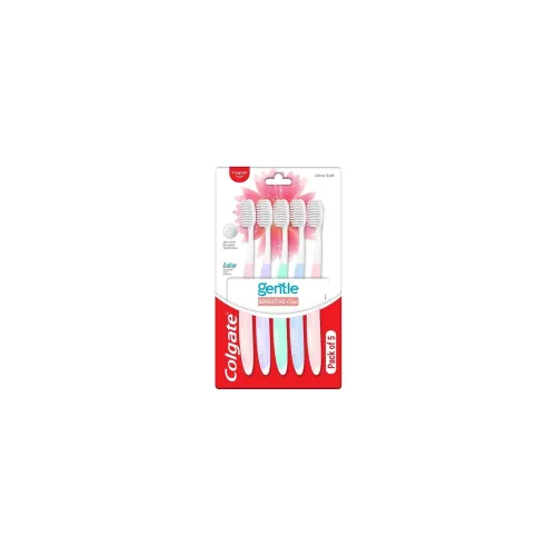 Image of Colgate Gentle Sensitive Care Ultra Soft Bristles Manual Toothbrush - 5Pcs