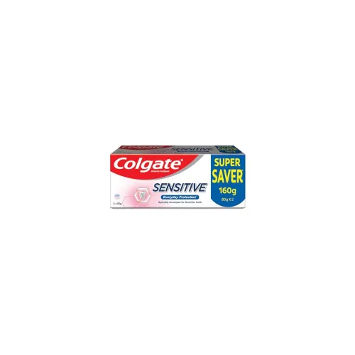 Image of Colgate Sensitive Everyday Protection Toothpaste, Combo Pack Of 160g (80g X 2)