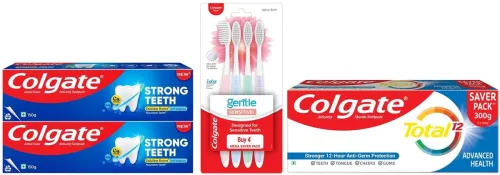 Image of Colgate Toothbrush + Toothpaste Pack (150g + 300g)
