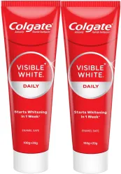 Colgate Visible White Toothpaste, Teeth Whitening Starts in 1 week