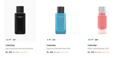 Image of Colorbar Men Fashion Perfume up to 70% Discount