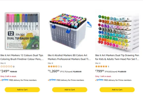 Image of Colorful Art Markers Offer: BUY 1 Get 1 FREE