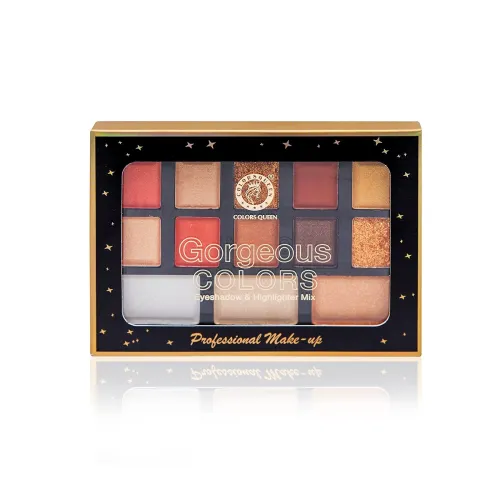Image of Colors Queen Gorgeous Colors Eyeshadow & Highlighter Mix Palette (13 Shades)