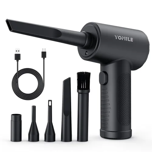 Image of Compressed air Duster - 110000RPM 3 Speeds Electric Air Duster, 7600mAh Battery