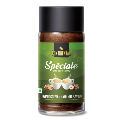 Image of Continental Speciale | Hazelnut Flavoured Coffee | 50 gm Jar | Makes 25 Cups |.