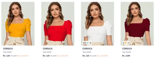 Image of CORSICA Top Starting At ₹120