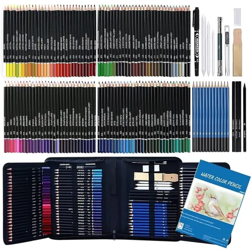 Image of Corslet 145 Pcs Colored Pencil & Sketching Set