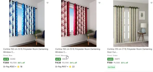 Image of Cortina Bedsheets at minimum 80% Discount