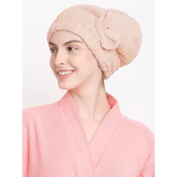Cortina Microfiber Hair Towel Cap Women Girls Po1 Beige