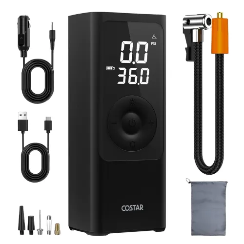 Image of COSTAR Portable Car Air Pump with 6000 mAh Battery