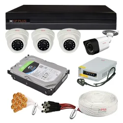 CP PLUS 2.4MP 4 Camera Combo Set