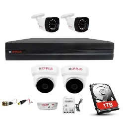 CP PLUS 4 Channal HD DVR 1080p 1Pcs,Outdoor Wired Camera 2