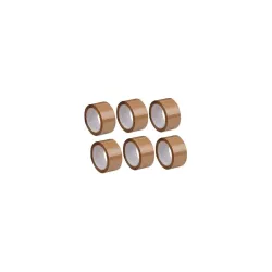 CRAE Packaging Brown Cello Tape Pack of 6
