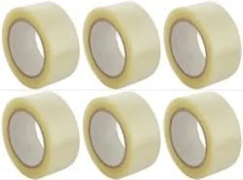 Image of CRAE Packaging Transparent Cello Tape Pack of 6
