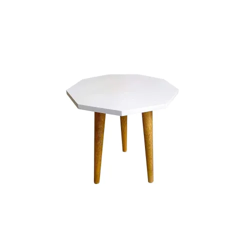 Image of CRAFTWIZARDS Antique Wooden Fold-able Round Table