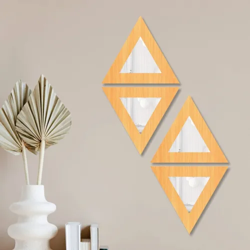 Image of Creative Arts n Frames wooden framed mirror set of 4.