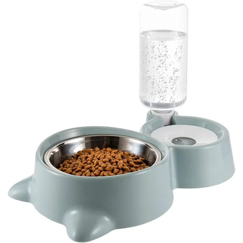 Image of CREDLY 2 in 1 Cat Feeder (Set of 1)