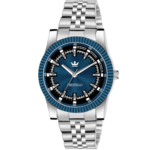 Image of CRESTELLO Stainless Steel Chain Analog Wrist Watch for Men