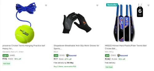 Image of Cricket Kit Minimum For kids 70% Discount
