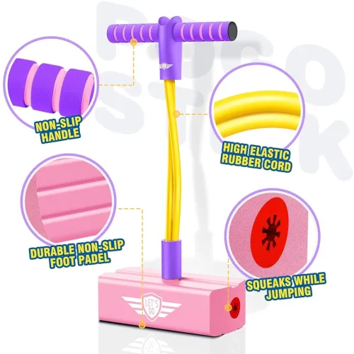 Image of CRIYALE Kids Pogo Jumper Fun and Safe Pogo Stick for Toddler Jumping Stick
