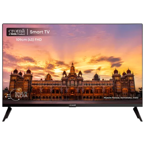 Image of Croma 109 cm (43 inch) Full HD LED Smart TV with Bezel Less Display