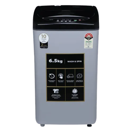 Image of Croma 6.5 kg 5 Star Fully Automatic Top Load Washing Machine