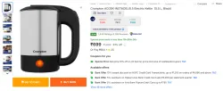 Crompton ACGEK Electric Kettle 0.5 L