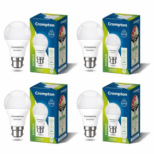 Image of Crompton Dyna Ray 7W Round B22 LED Cool Day Light Pack of 4