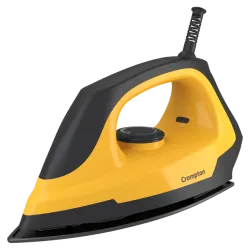 Crompton Eris 1000 Watts Dry Iron (6 Fabric Settings, Yellow and Black)