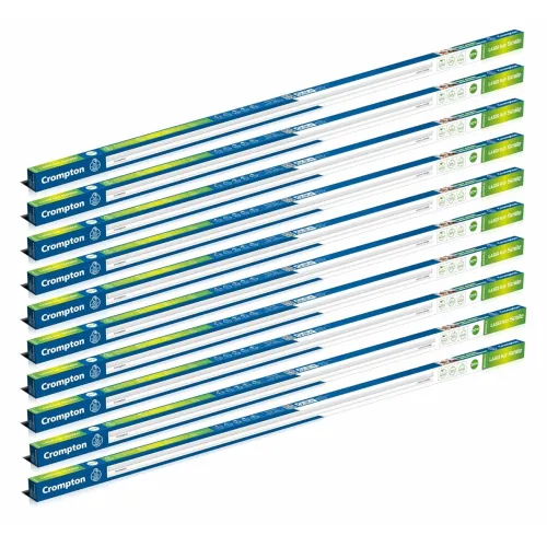 Image of Crompton Laser Ray Smile 20W LED Batten BIS Approved | Cool Day Light (6500K) (Pack of 10)