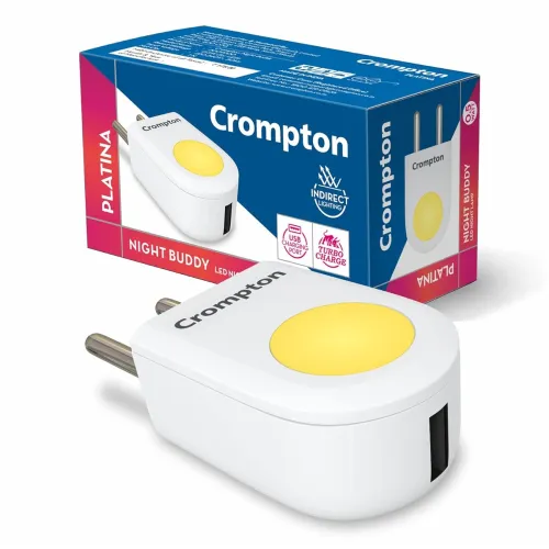 Image of Crompton Night Buddy USB Charger + LED Lamp