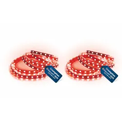 Crompton Plastic 5m Red LED Strip Light (300 LEDs, Pack of 2)