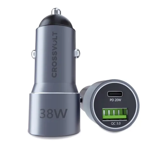 Image of CROSSVOLT 38W Fast Car Charger Adapter
