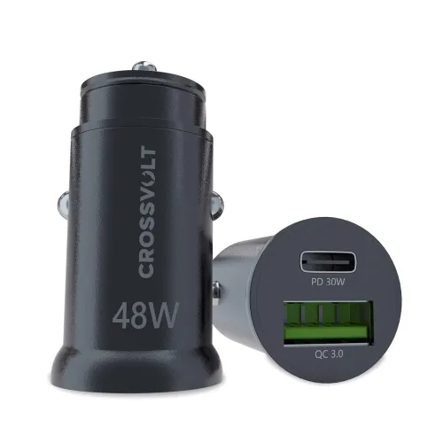 Image of CROSSVOLT 48W USB-C Car Charger (PD + QC 3.0)