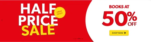 Image of   CROSSWORD Half Price Sale : 50% off on Books @ CROSSWORD 