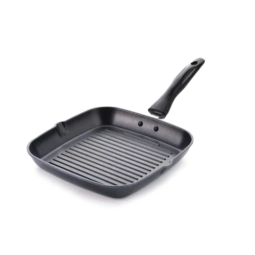 Image of Crystal Eco Series Non Stick Die Cast Iron Square Grill Pan-27cms