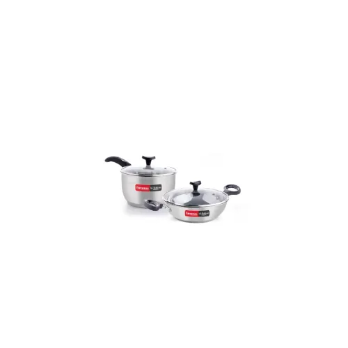 Image of Crystal Tri Bottom Stainless Steel 4 Pc Cookware Set