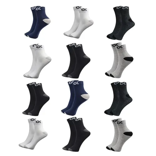 Image of CUBA/LYON 12 Pairs Ankle Length Cotton Socks Unisex .Pack of 12