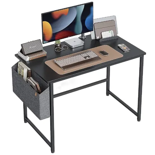 Image of CubiCubi Multi-Purpose Computer Desk Laptop Table Home Office (Black)