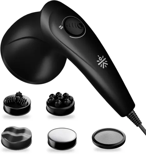 Image of Cult Deep Sense Corded Electric Hammer, Variable Speed Settings, Deep Tissue full body Massager (Black)