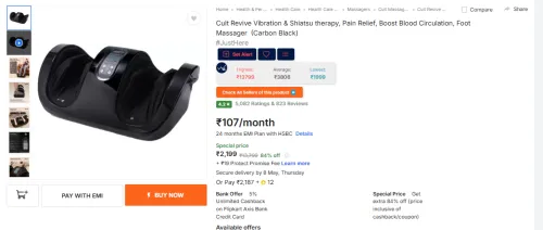 Image of Cult Revive Vibration & Shiatsu therapy Foot Massager