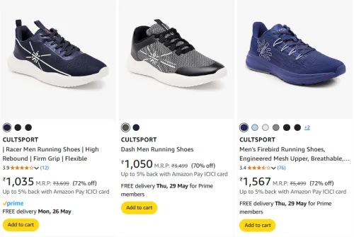 Image of CULTSPORT Men's Shoes at minimum 70% Discount