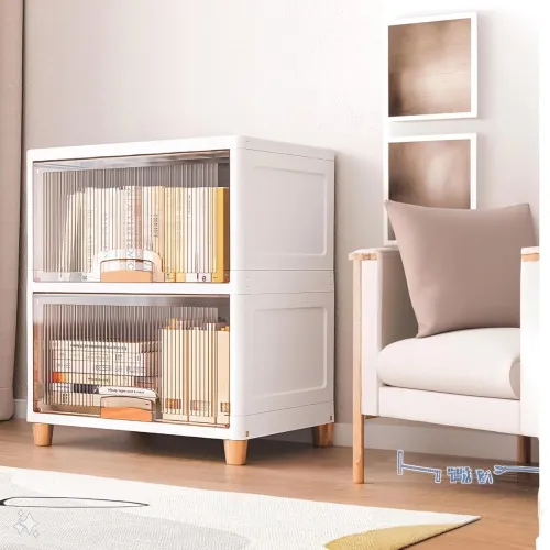 Image of (Cupboard Rack- 1DOOR Transparent, 2PCS)