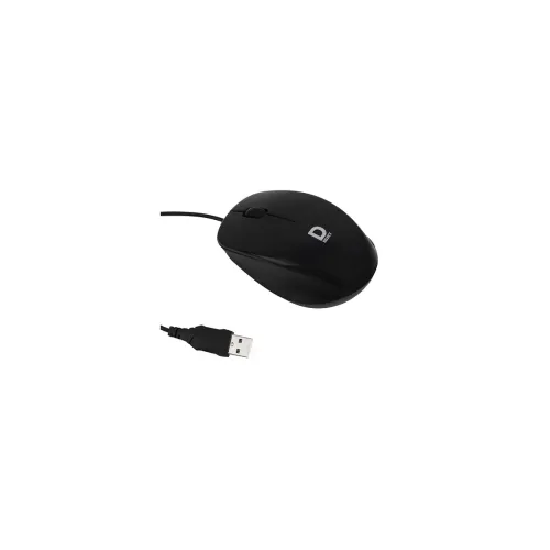 Image of D SELECT Wired Mouse DS111-Black with USB Type A Connector 1200DPi