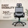 Da URBAN® Dysen Office Chair, High Back Mesh Ergonomic Home Office Desk Chair with 1 Year Warranty