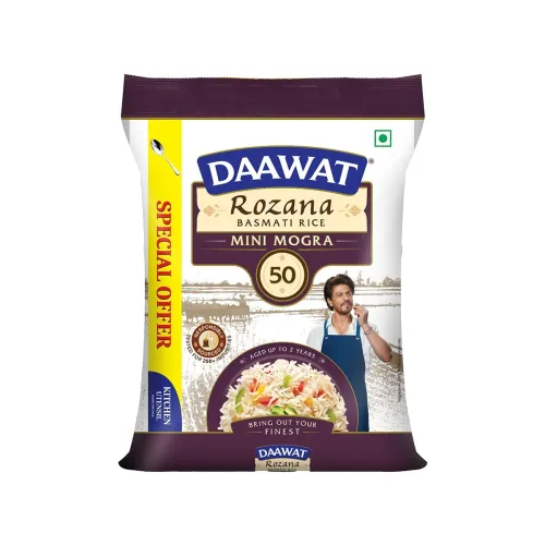 Image of Daawat Sehat Rozana Basmati Rice Mini Mogra, 5kg