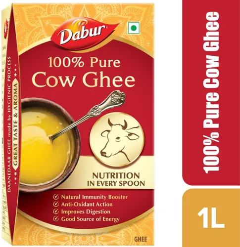 Image of Dabur 100% Pure Cow Ghee Tetrapack (1 L)