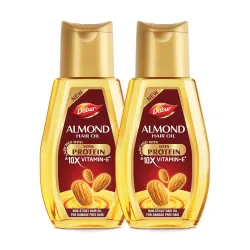 Dabur Almond Hair Oil - 580ml(290ml*2) | Provides Damage Protection |