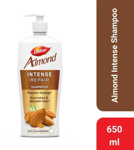 Image of Dabur Almond Intense Repair Shampoo for Dull, Dry and Weak Hair (650 ml)
