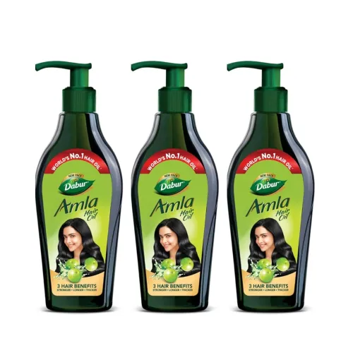 Image of Dabur Amla Hair Oil - 550ml (Pack of 3) | For Strong, Long and Thick hair